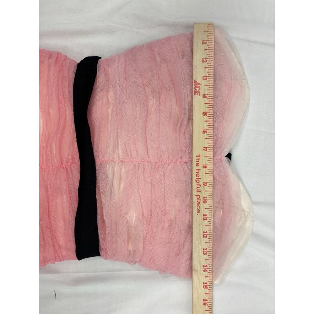 Pearl Georgina Chapman Dress Size 6 Strapless Pink Ruched Cocktail Formal Y2K - Picture 8 of 10